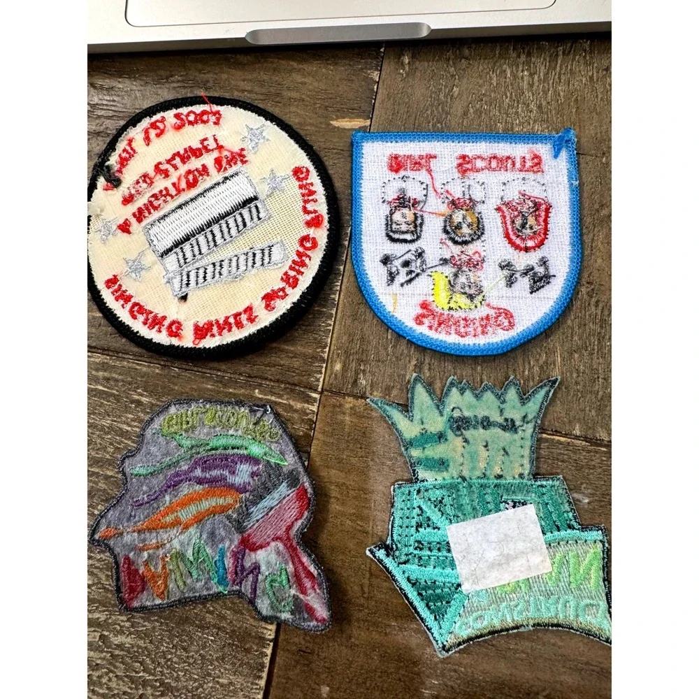 Vintage Girl Scout Arts & Crafts Fun Patch Lot Painting Singing Theater